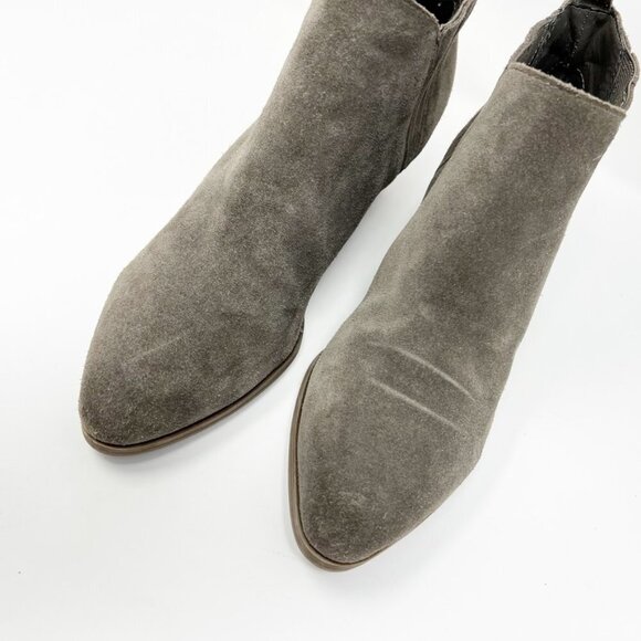 Crown Vintage Boots Womens 9 Grey Cvleio Suede Leather Upper Bootie Western Boho - Picture 14 of 16